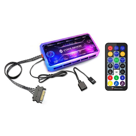 EGNMCR Diamond 120mm ARGB PWM Case Fan For PC Computer System 6Pin 5V Support Program Controlled Lighting RGB Quiet Fan PC fan