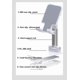 thumbnail image 4 of Betterlife White Phone Holder, Tablet Holder, Adjustable Dock Stand for iPhone, 4 of 5