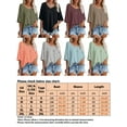 thumbnail image 4 of Frontwalk Women Tops V Neck Blouse Half Sleeve Shirts Ladies Casual T Shirt Batwing Summer Light Grey L, 4 of 4