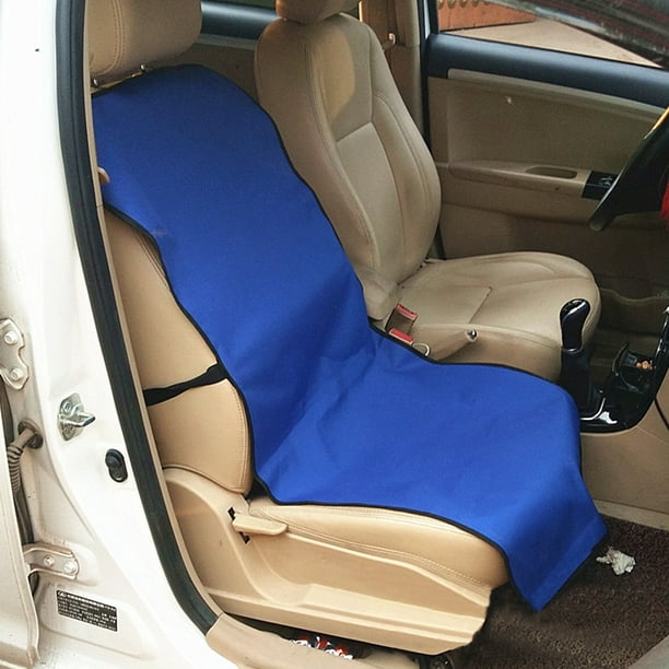 110x50cm Waterproof Pet Dog Cat Front Seat Cover Non Slip Car Protector Mat Color Blue Com - Cloth Car Seat Cover For Dogs
