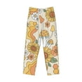 thumbnail image 4 of Sigee Groovy Hippie Flower Mushrooms Print Men's Pajama Pants - Soft Lounge Sleep Bottoms with Elastic Waistband and Pockets-Large, 4 of 9