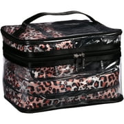 4pc Train Case Set-natural Cheetah