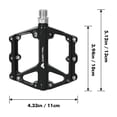 thumbnail image 2 of Ozark Trail Aluminum Mountain Bike Pedals, Compact and Durable, Black, 2 of 8