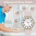 thumbnail image 5 of Bomieux Watch for Women Nurse Watch for Doctors Luminous Easy Read Dial,12/24 Hours with Second Hand,Silicone Band,Waterproof Watch Gifts for Women, 5 of 8