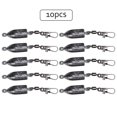thumbnail image 2 of 10Pcs Reusable Fishing Swivels Snaps Lead Sinkers Fishing Weights Hooks, 2 of 6