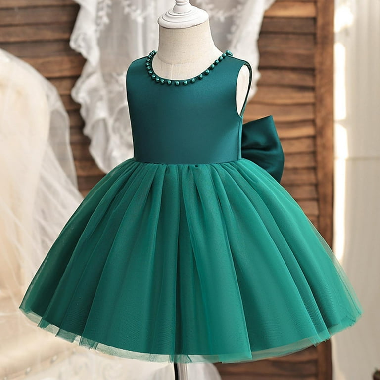 3 years old birthday dress , green color. hotsell NEW