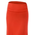 thumbnail image 3 of MBJ Womens Lightweight Floor Length Maxi Skirt, 3 of 4