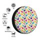 thumbnail image 4 of Fotbe Colorful Dinosaurs Funda de Llanta de Repuesto con Estampado, Engrosada, Ajuste Universal para Jeep, Remolque, RV, SUV, Camión-17 inch, 4 of 6