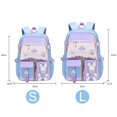 thumbnail image 3 of Cute Cartoon Bunny Backpack Girl Kindergarten Princess Schoolbag (L Azul), 3 of 5