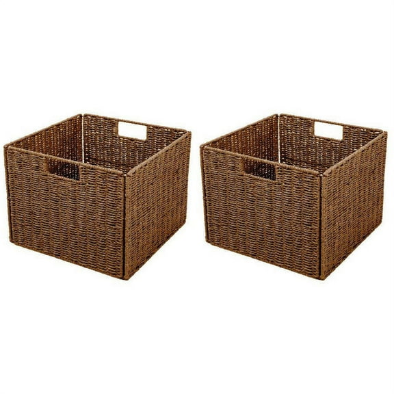 Trademark Innovations Wicker Storage Basket, "Set of 2"