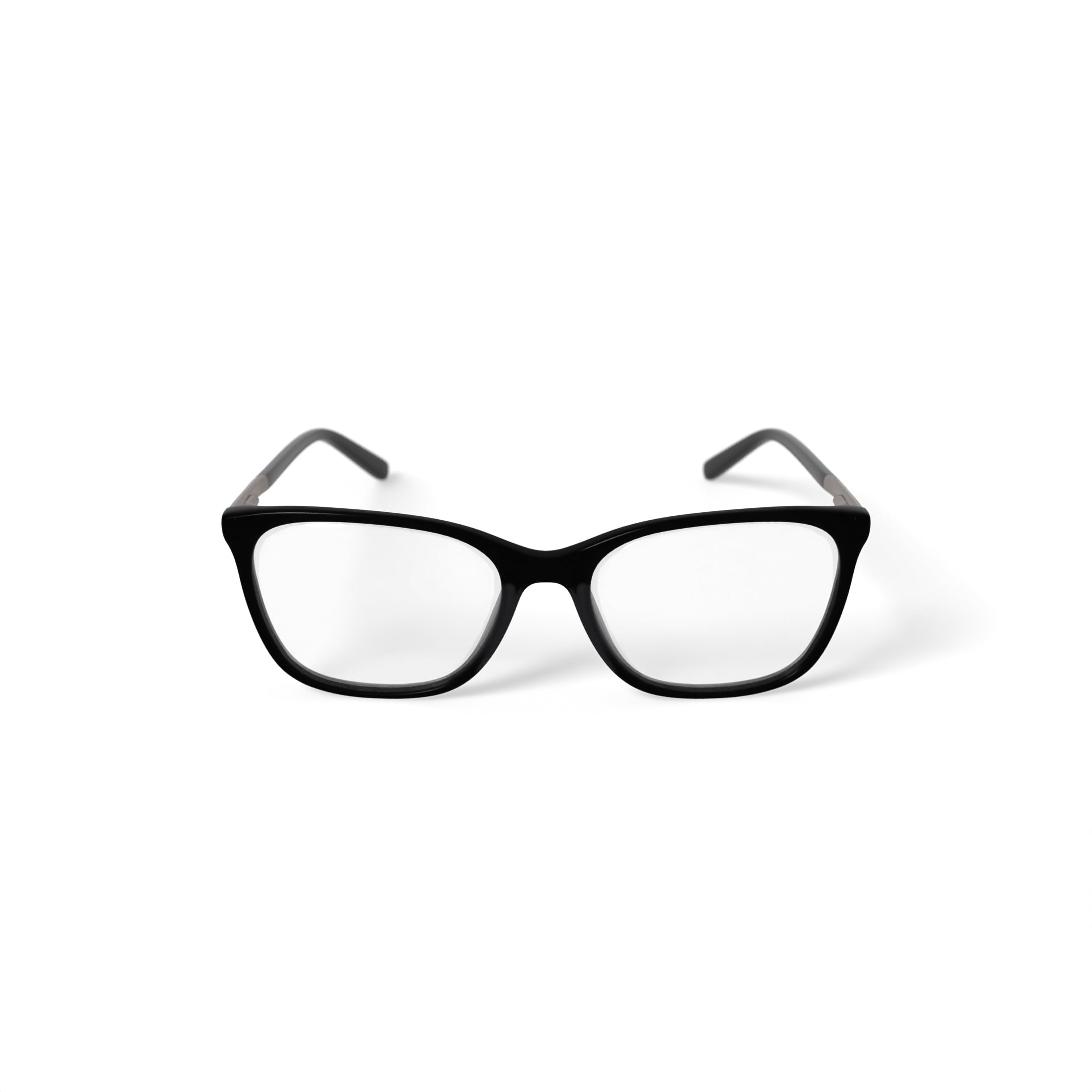 Luxe Women's WLO464 Square Prescription Eyeglasses with Case, Black