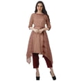 thumbnail image 2 of Moomaya Ensemble Tunique Indienne Pantalon Manches 3/4 Imprimé Femme Kurta Kurti, 2 of 6