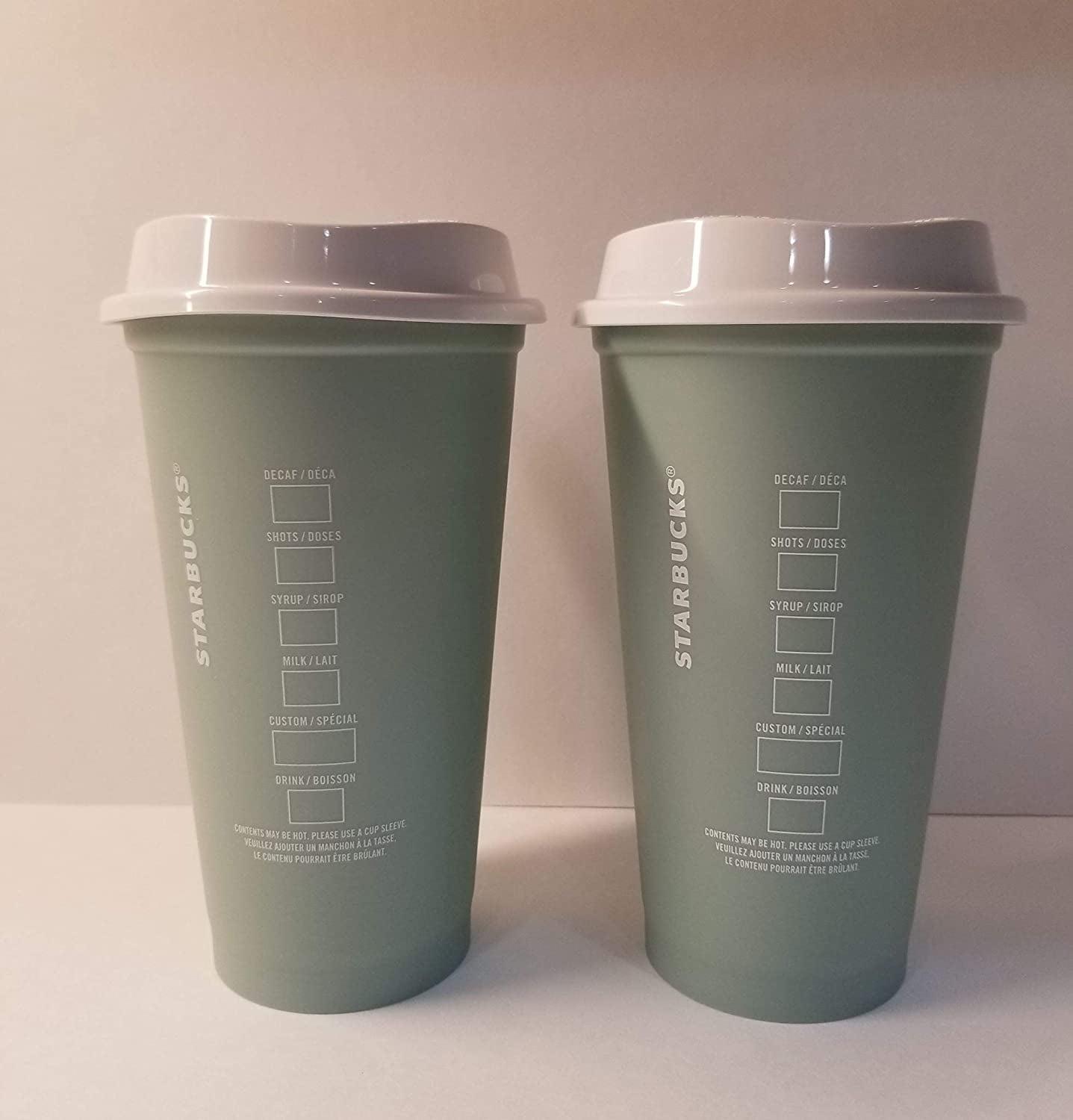 2021 Starbucks Earth Day 16 oz. Reusable Hot Cup – 2 Pack Bundle