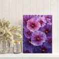thumbnail image 2 of Textured Violet Floral Oil Painting Canvas Print, Perfect Wall Art for Living Room Bedroom Office Dining Room Hallway, 2 of 8