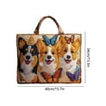 thumbnail image 3 of Quilted Tote Bag For Women Large Capacity Multi-Functional Everyday Tote With Embroidery Designs Laptop Bag Crossbody Shoulder Bag For Work Travel Weekend, 3 of 6