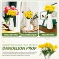 10Pcs Realistic Artificial Dandelion Decoration Faux Dandelion Flowers