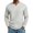 White, variant on ZCFZJW Men’s Waffle Shirts Lightweight Casual V Neck Long Sleeve Tops Casual Basic Solid Color Athletic T-Shirts Lightweight Knit Pullover Sweaters Gray S