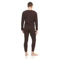 thumbnail image 5 of BILLIONHATS 2pc Thermal Sets for Men, Base Layer Long Johns Underwear, Top & Bottom, Cotton, Solid Colors (XX-Large, 24 Pack Brown), 5 of 5
