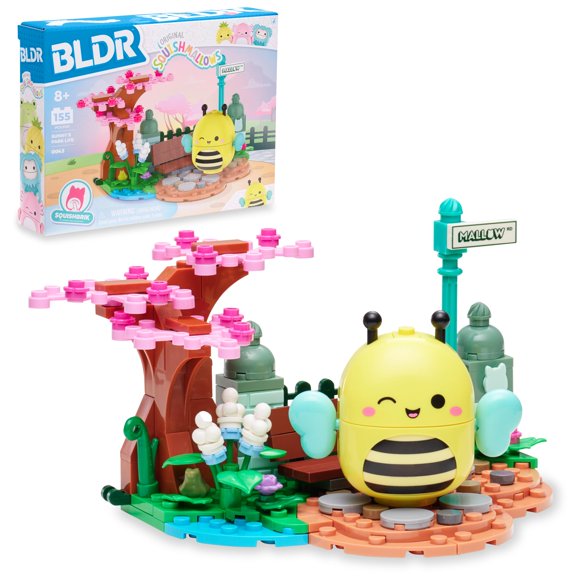 Set de construcción BLDR Sunny’s Park Life Squishmallows de 155 piezas