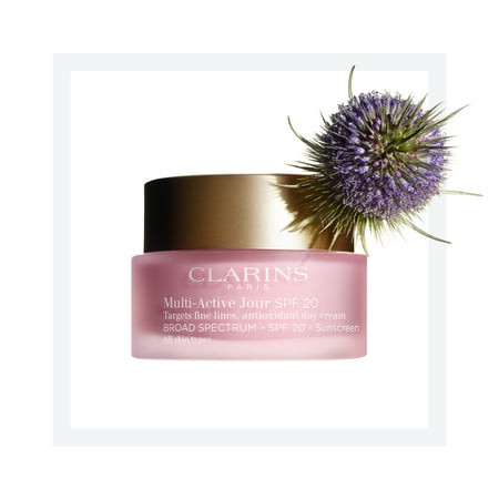 - Clarins Multi-Active Day Day Cream with SPF 20 for All Skin Types - 1.7 Oz