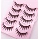 thumbnail image 1 of Natural Long Cosplay Makeup Cross Strip Pestañas postizas Black Eye Lashes y Cat Eye Lashes 5 pares Deng Xun unisex, 1 of 2