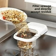 thumbnail image 3 of Kitchen Sink Hanging Strainer with Suction Cup, Food Waste Catcher Basket, Hygienic Carry Handle (Red), 3 of 7