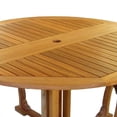 thumbnail image 2 of International Caravan Royal Tahiti Outdoor Wooden Gate Leg Patio Table, 2 of 2