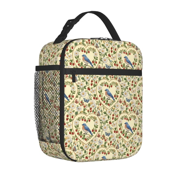 Birds Lunch Bag Double Insulated Leakproof Lunch Box Tote Bag Cooler Lunch Organizer For Work Picnic Travel Camping