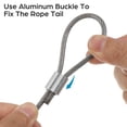 thumbnail image 3 of FUTUREORYY Basketball Net String Hoop Basketball Hoop Net String Silver 1 Set For Sports Enthusiasts 180.00X0.30X0.30cm, 3 of 7
