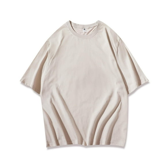 Mens Oversized T-Shirts, Short Sleeve Shirts for Men Summer Loose Fit Solid Color Crewneck Short Sleeve T Shirt Tops S-4XL