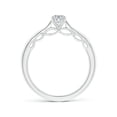 thumbnail image 2 of ANGARA Natural Diamond Solitaire Infinity Engagement Ring in 14K White Gold for Women (Size-6x4mm| Color-H| Clarity-SI2) | April Birthstone, Anniversary, Jewelry Gift for Women | Natural Diamond Ring, 2 of 8