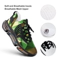 thumbnail image 4 of Green Gold Diamond Modern Art Walking Shoes for Men Woman Lightweight Tennis Fashion Elastic Sports Shoes Cushion Basketball Shoes, 4 of 7