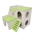 thumbnail image 1 of Casa De Hámster Nido de hámster, jaula de ardilla, cama de dormir para animales pequeños, casa de juegos (verde) Tmvgtek Libre de BPA, 1 of 3