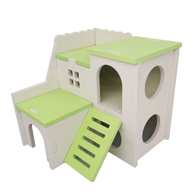 Casa De Hámster Nido de hámster, jaula de ardilla, cama de dormir para animales pequeños, casa de juegos (verde) Tmvgtek Libre de BPA