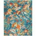 thumbnail image 3 of Nourison Allur Floral Turquoise Multicolor 7'10" x 9'10" Area Rug, (8x10), 3 of 9