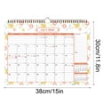 thumbnail image 3 of 18-Month Wall Calendar July to December with Thick Bleed-Proof Paper, Large Daily Blocks, Notes & To-Do Sections, Hanging Loop, Floral Design, 3 of 6