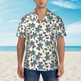 thumbnail image 4 of Balery Funny Excavator Print Men's Hawaiian Shirts Short Sleeve Beach Shirt Relaxed Fit Vacation Button Down Shirts-Small, 4 of 9