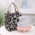 thumbnail image 6 of Women High Capacity Canvas Cartoon Pictures Lunch Bag Mommy Bag Printed Handbag Tote Bags 3, 6 of 8