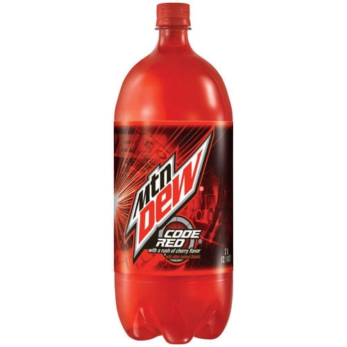 Mountain Dew Code Red Cherry Flavored Soda 2 Liter Bottle Walmart Com Walmart Com