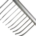 thumbnail image 3 of 32-Tine Heavy Duty Garden Rake Head Landscape Rake Large Metal Head Only 23-Inch NO Handle (Silver), 3 of 4