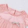 thumbnail image 4 of LYMAYTER ‌‌Baby Girl Smocked Romper Bubble Bodysuit Mesh Tulle Princess Dress Cake Smash Outfit‌ 3-24M‌‌‌, 4 of 8