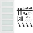 thumbnail image 7 of Easy4Home 36"x 84" Glass Sliding Barn Door With 6.6ft Sliding Door Hardware Kit & Handle Pre-Drilled, 7 of 7