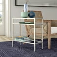 thumbnail image 4 of Evelyn&Zoe Sivil 24" Wide Rectangular Side Table, Satin Nickel, 4 of 7