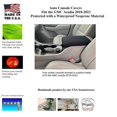 thumbnail image 2 of Auto Console Covers- Fits the GMC Acadia 2018-2023 Center Console Armrest Cover Waterproof Neoprene Fabric (Tan), 2 of 3