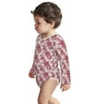 thumbnail image 3 of Xecao Orchids Flowers Print Baby unisex-baby Cotton Long-sleeve Bodysuits-12 Months, 3 of 6