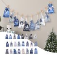 thumbnail image 1 of Bolsas para calendario de adviento de Navidad, 24 bolsas para obsequios navideños, juego de calendario de adviento de bricolaje para 2024, bolsas reutilizables para calendario de cuenta regresiva, 1 of 6
