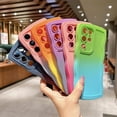 thumbnail image 3 of Compatible with Samsung Galaxy S22 Ultra 5G Phone Case,Cute Gradient Case Curly Wave Frame Case Camera Protection Soft Shockproof Cover (f), 3 of 8