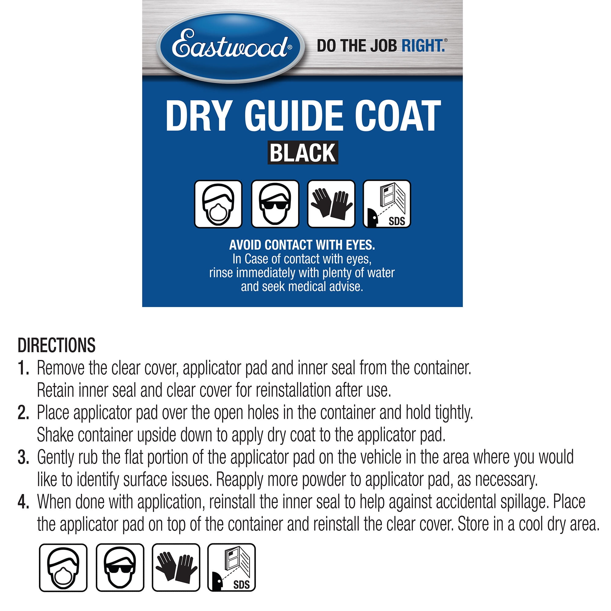 Eastwood Dry Guide Coat Autobody Primer Sanding Powder 100 Grams