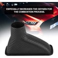 thumbnail image 3 of Turbo Air Intake, Universal Car Modified Front Bumper Air Intake Turbo Turbine Intake Pipe Funnel Kit(Square shape), 3 of 5