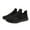 Black, variant on XIMIN Men’s Stylish Simple Black Non Slip Athletic Sneakers Lightweight Breathable Upper Slip-On Work Shoes Comfortable Casual Outdoor Activities Trainers